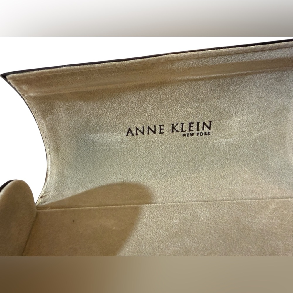 Anne Klein Espresso Embossed Leather Glasses Holder - Picture 8 of 14